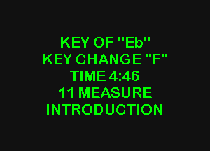 KEYOFEU'
KEYCHANGEP'

WME4M6
11MEASURE
INTRODUCHON