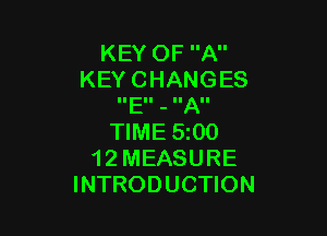 KEYOFA
KEYCHANGES
IIEII - IIAII

WMESQO
12MEASURE
INTRODUCHON