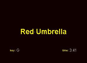 Red Umbrella