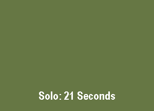 Solar 21 Seconds
