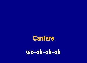 Cantare

wo-oh-oh-oh