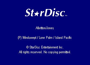 Sterisc...

annonuonea

(P) Miami Lone Palm I Island PaczSc

Q StarD-ac Entertamment Inc
All nghbz reserved No copying permithed,