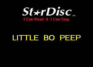 SHrDisc. .

I Can Read 3. I Can Sing

LITTLE BO PEEP