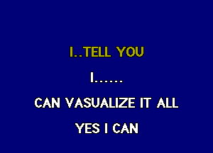 I. .TELL YOU

I ......
CAN VASUALIZE IT ALL
YES I CAN