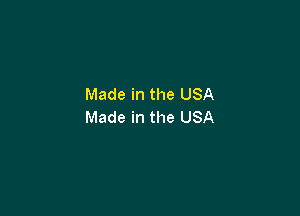 Made in the USA

Made in the USA