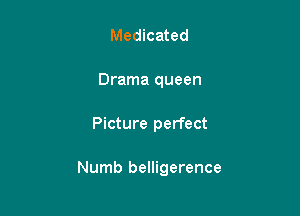 Medicated
Drama queen

Picture perfect

Numb belligerence