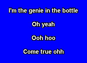 I'm the genie in the bottle

Oh yeah
Ooh hoo

Come true ohh