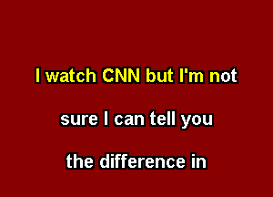 lwatch CNN but I'm not

sure I can tell you

the difference in