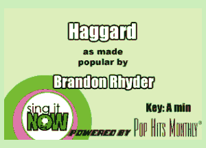 as made
popular by

mm

1 E553 ... Hm! H HHIIHIHH'