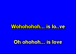 Wohohohoh... is lo..ve

Oh ohohoh... is love