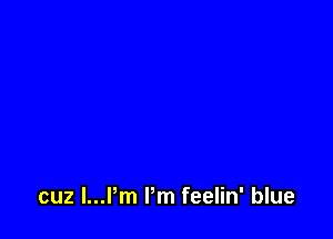 cuz l...Pm Pm feelin' blue