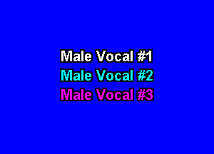 Male Vocal m
Male Vocal 13