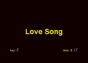 Love Song