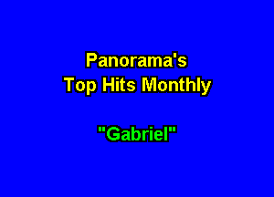 Panorama's
TopHHsMthw

Gabriel
