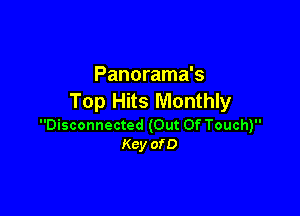 Panorama's
Top Hits Monthly

Disconnected (Out Of Touch)
Kcy ofD
