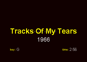 Tracks Of My Tears
1966

key G