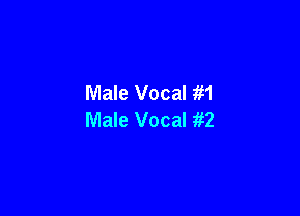Male Vocal in

Male Vocal itz