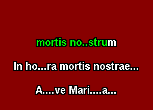 mortis no..strum

ln ho...ra mortis nostrae...

A....ve Mari....a...