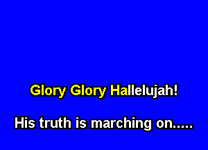 Glory Glory Hallelujah!

His truth is marching on .....
