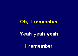 Oh, I remember

Yeah yeah yeah

I remember