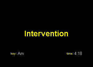 Intewention