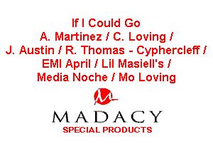 lfl Could Go
A. Martinez I C. LovingI
J. Austin I R. Thomas - CyphercleffI
EMI April I Lil Masiell's I
Media Noche I Mo Loving

'3',
MADACY

SPEC IA L PRO D UGTS