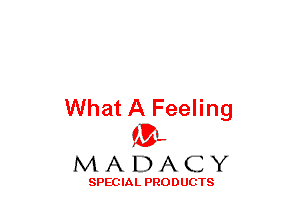 What A Feeling
(3-,

MADACY

SPECIAL PRODUCTS