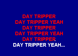 DAY TRIPPER
DAY TRIPPER YEAH...