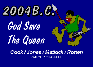 20048. 0?
godfave

.540,

The Queen

Cook lJones l Matlock I Rotten
WARNER CHAPPELL