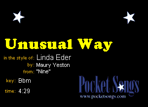 I? 451
Unntmsnnenn Way

inlhe style 01 Linda Eder

b1 Maury Yedon
from ane

5,132? cheth

www.pcetmaxu