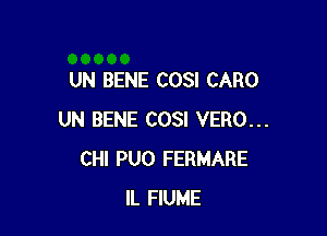 UN BENE COSI CARO

UN BENE COSI VERO...
CHI PUO FERMARE
IL FIUME