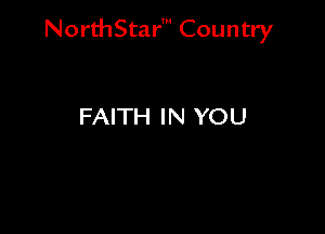 NorthStar' Country

FAITH IN YOU