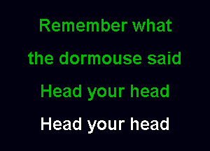 Head your head