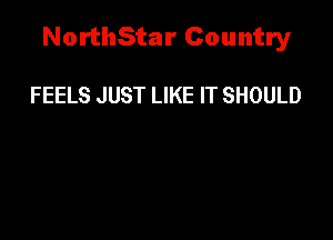 NorthStar Country

FEELS JUST LIKE IT SHOULD