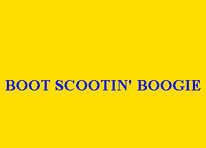 BOOT SCOOTIN' BOOGIE