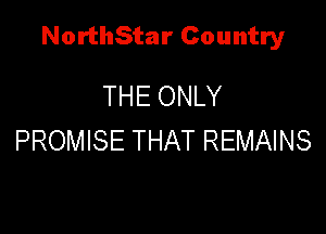 NorthStar Country

THE ONLY
PROMISE THAT REMAINS