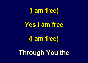 (I am free)

Yes I am free

(I am free)

Through You the