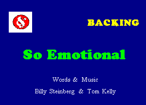 BAG KING

So Emottfmman

Woxds 65 Musm
Billy Stembexg 5 Tom Kelly