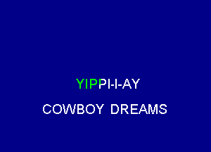 YIPPI-I-AY
COWBOY DREAMS