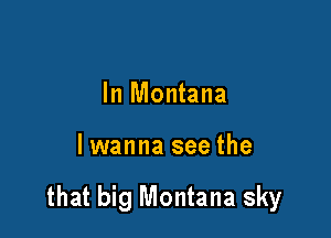 In Montana

lwanna see the

that big Montana sky