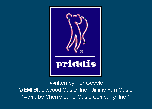Written by Per Gessle
C9 EMI Blackwood Musuc, Inc , Jimmy Fun Musnc
(Adm by Cherry Lane Husvc Company, ho)