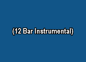 (12 Bar Instrumental)