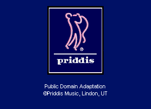 Public Domain Adaptation
QPnddis Musxc, Lindon, UT