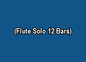 (Flute Solo 12 Bars)