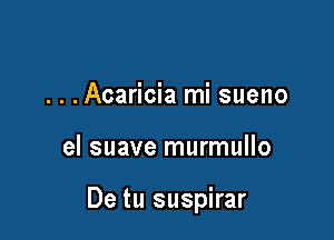 . . .Acaricia mi sueno

el suave murmullo

De tu suspirar