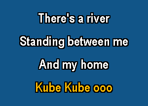 There's a river

Standing between me

And my home

Kube Kube ooo