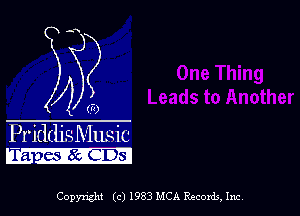 Priddjs Music
ra - mIXcIGDsl

Copyrign (c) 1933 MCA Records, Inc