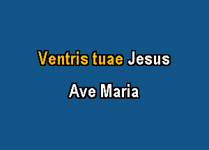 Ventris tuae Jesus

Ave Maria
