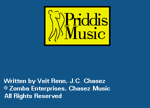 Written by Veit Renn, JC Chasez
(9 Zomba Enterprises, Chasez Music
All Rights Reserved