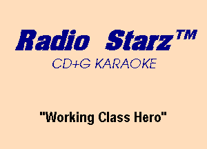 mm 5mg 7'

CEMG KARAOKE

Working Class Hero